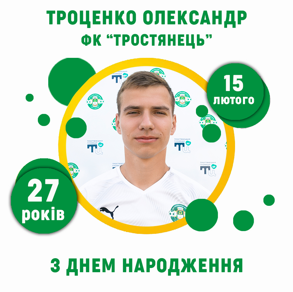 Олександру Троценку – 25