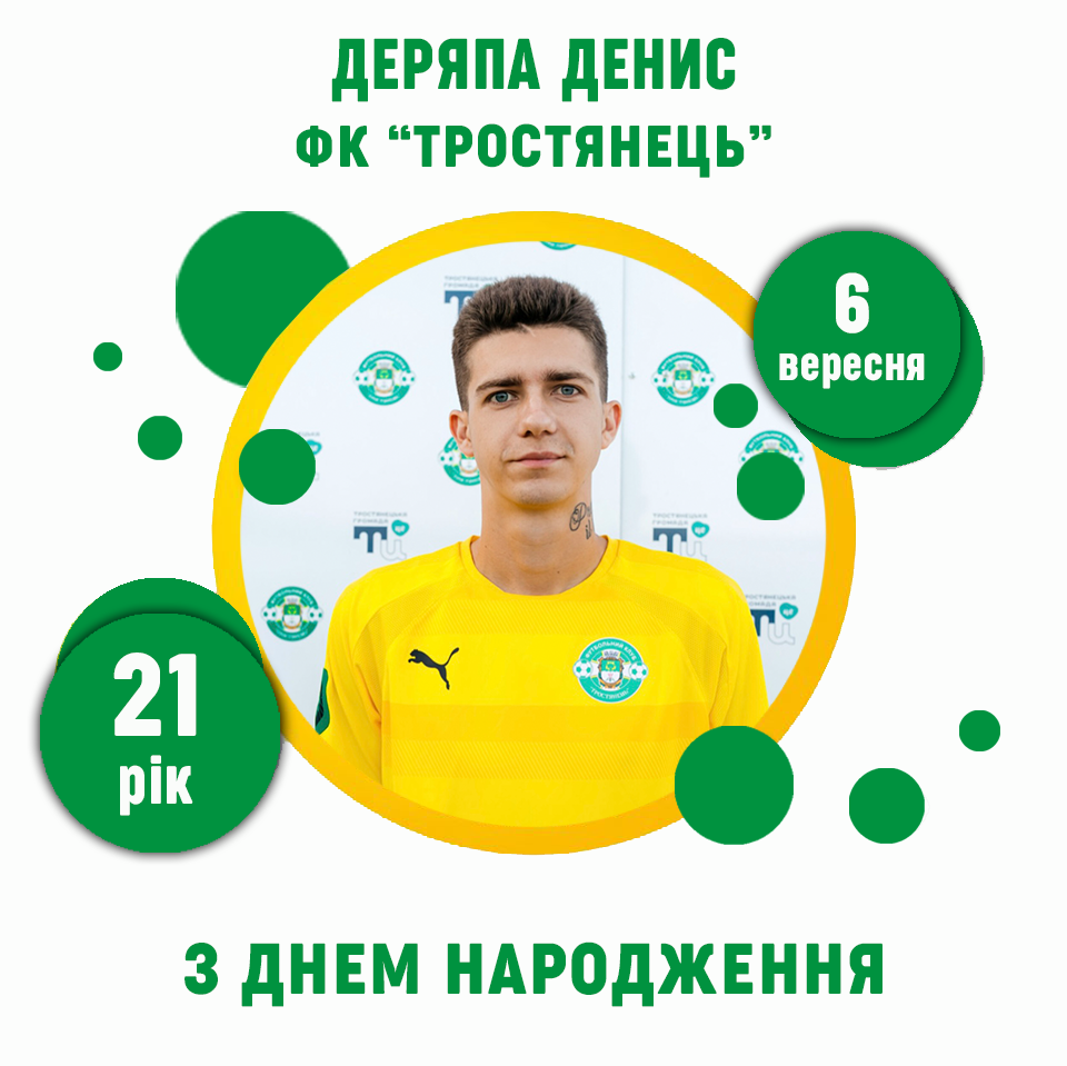 День Народження у Дениса Деряпи – 21 рік