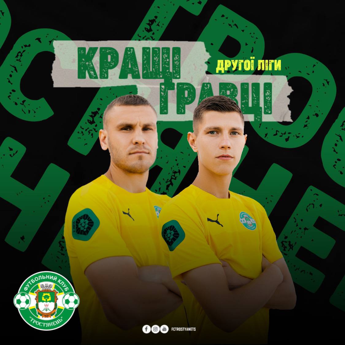 Полянський та Гайван у списку кращих гравців Другої ліги